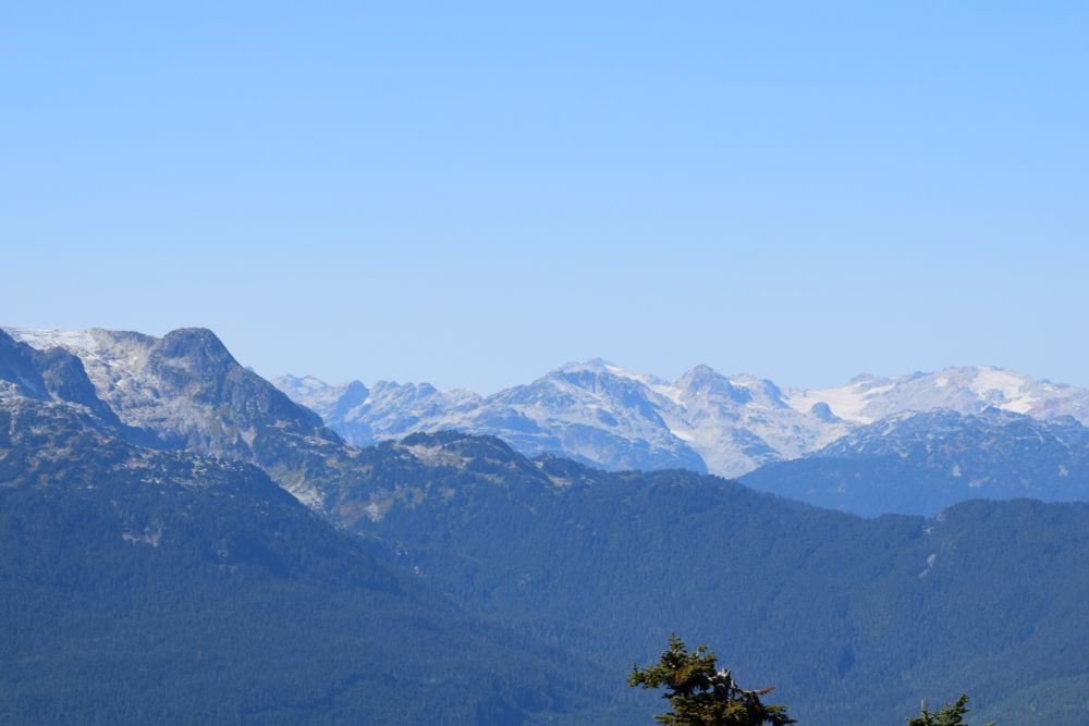 A picture of some of the mountains in Whistler, British Colombia, Canada.