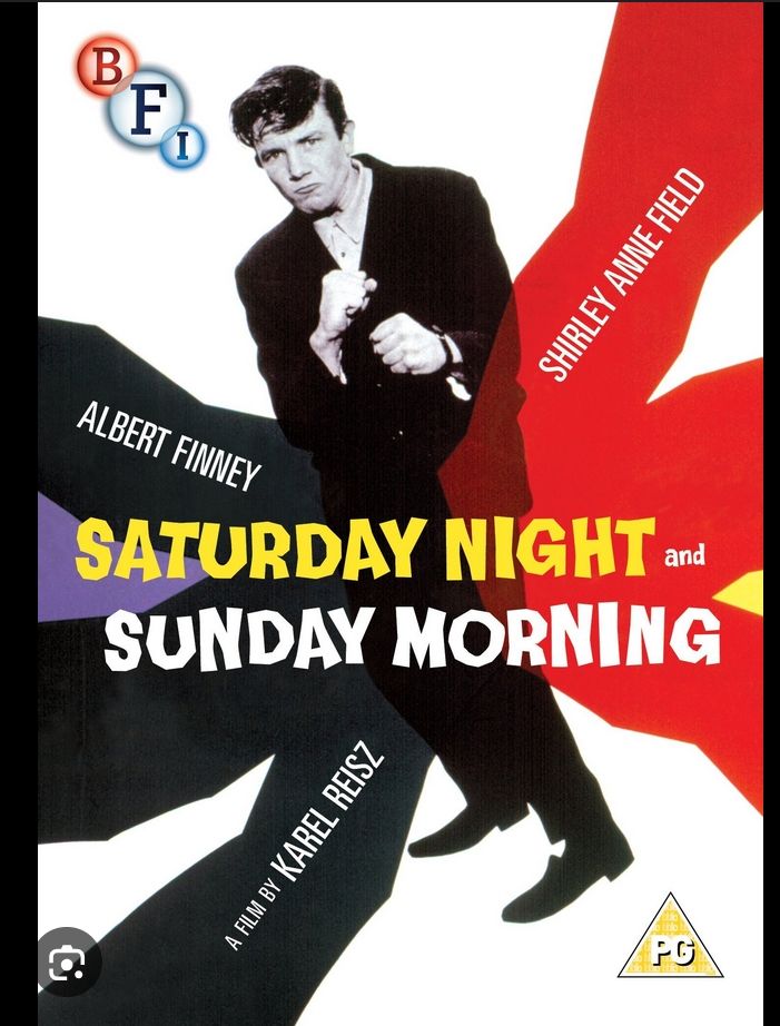 The film poster for Saturday night and Sunday morning