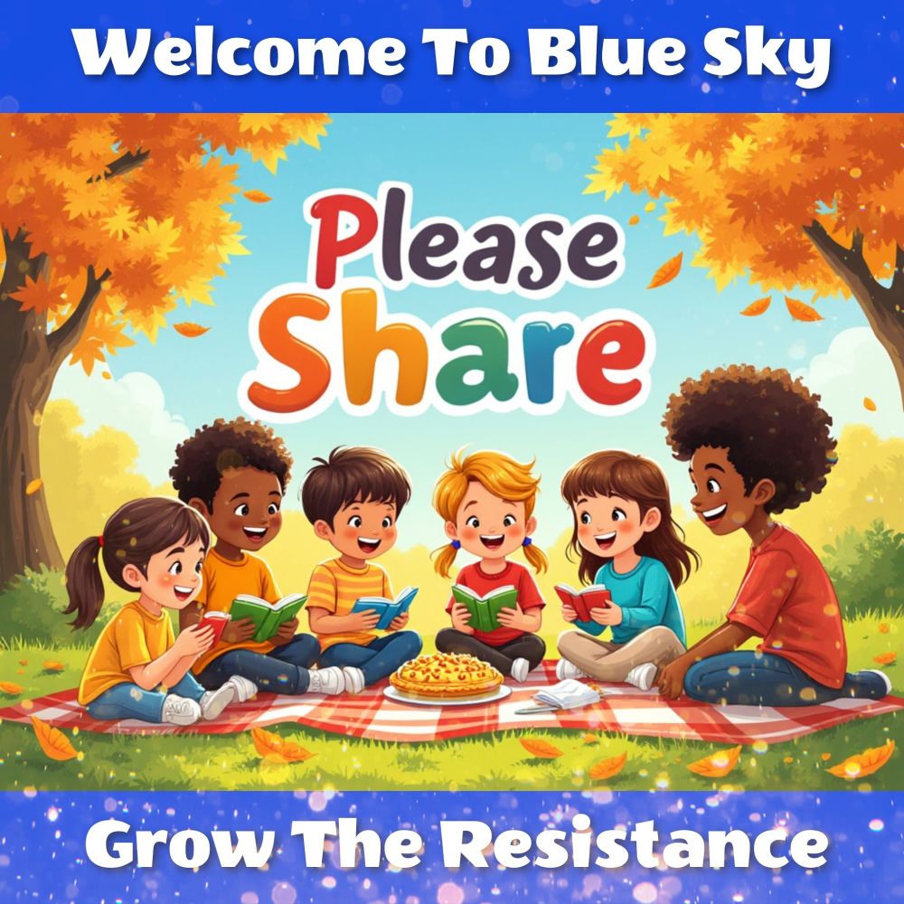 Welcome to Blue Sky
Please Share
Grow The Resistance 