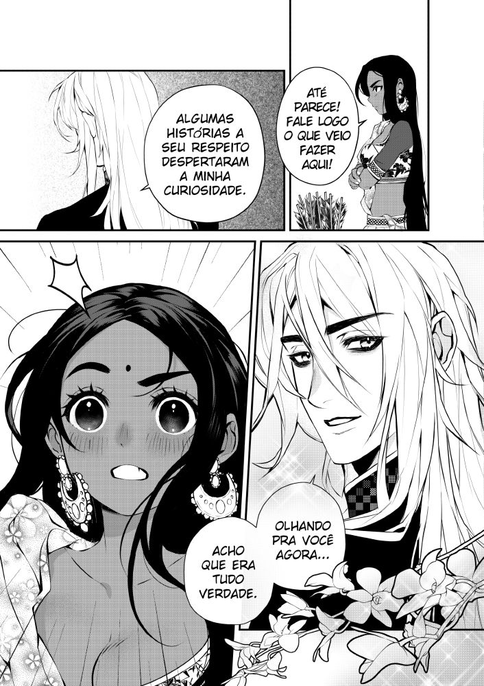 Quarta página Hayami diz que tinha curiosidade sobre ela e Rani fica sem graça