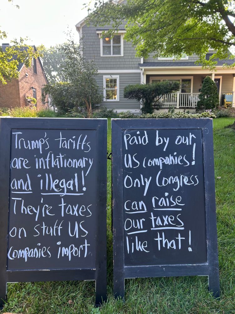 Trump's tariffs are inflationary and illegal! They're taxes on stuff US companies import. Paid by our US companies! Only Congress can raise our taxes like that!
