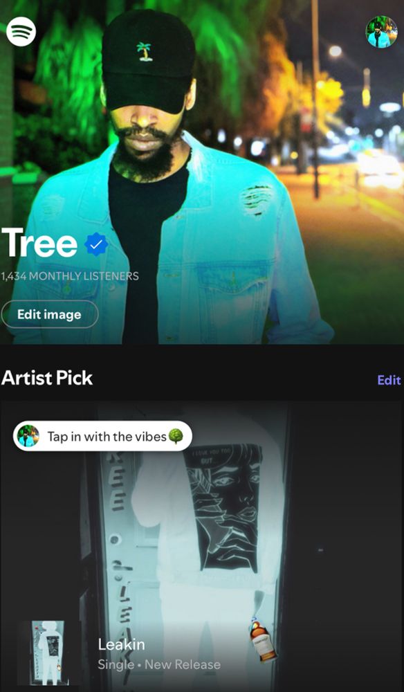 Leakin out now across all platforms🌳🫠😮‍💨🔥

https://open.spotify.com/track/1xlJCibVh4lN4OfTfOG3vs?si=_HztvCKqQtqT6vTKc3nBzw