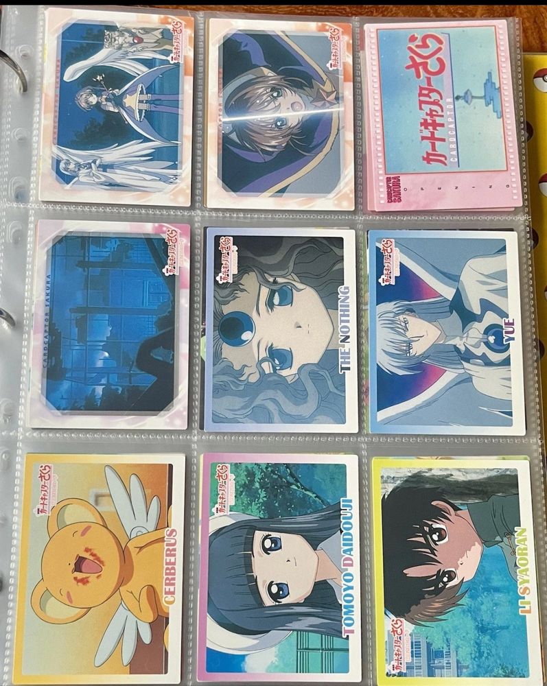 Page 2 of Cardcaptor Sakura Amada Trading Cards placed in sleeves for protection
