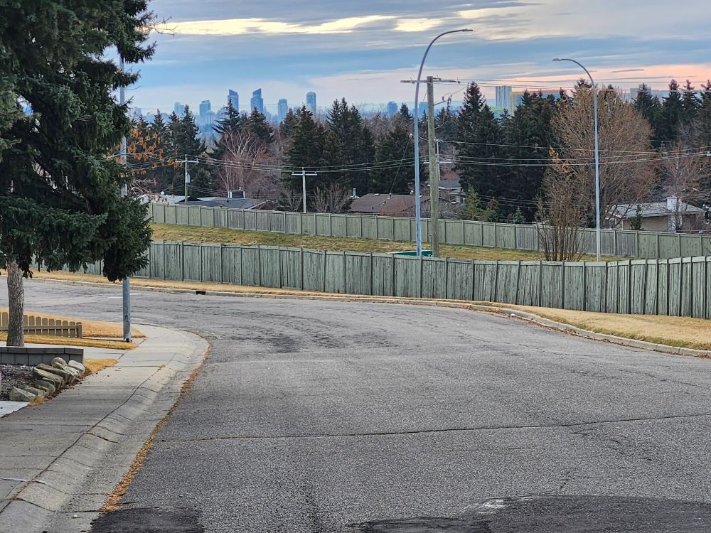 Looking towards downtown a little further down Edgemont Road NW