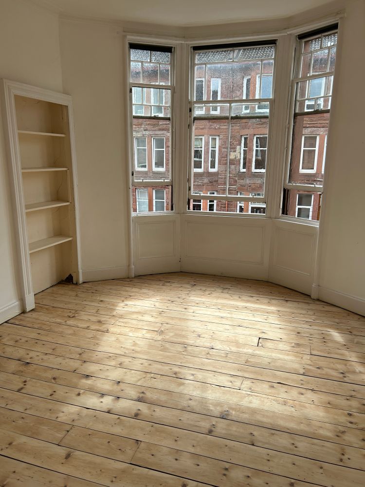 The transformation: the old dirty timber floors are now shining bright under the sun in their pale hues.