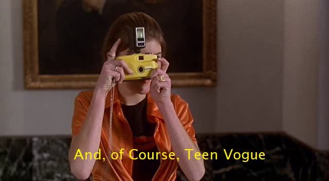 Teen Vogue, with "Girl Beat" lady