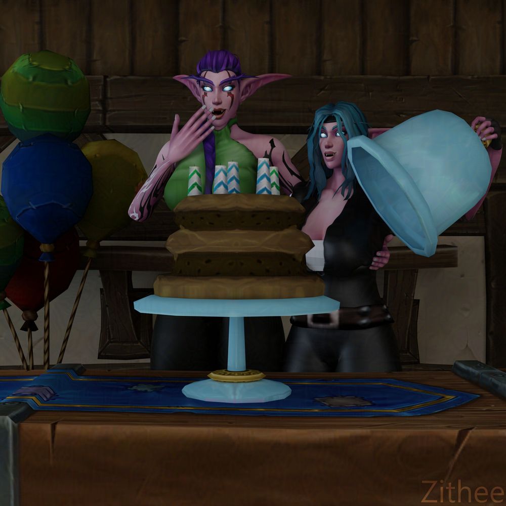Elf gets a birthday cake, yay
