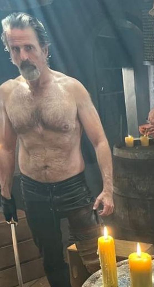bts of Con O'Neill in the candle scene