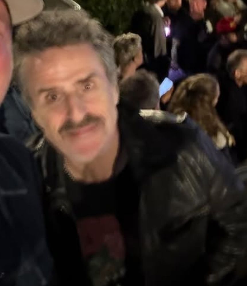 Someone taking a selfie with Con O'Neill