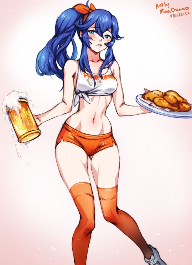 Lucina from Fire Emblem, ponytail version