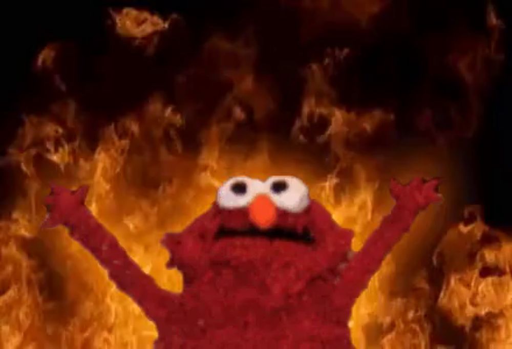 Elmo En El Infierno GIF