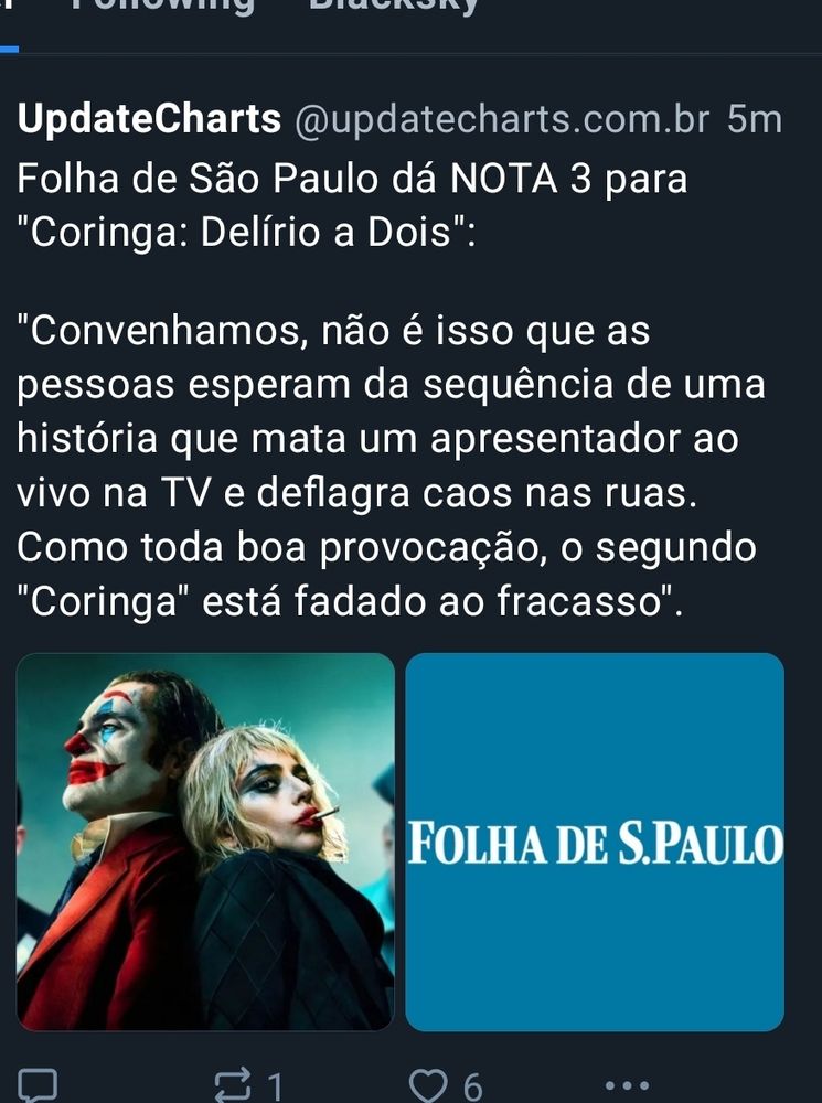 É, pelo visto está uma merda mesmo..