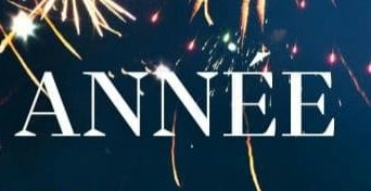 Le mot année isolé d'un visuel bonne année 