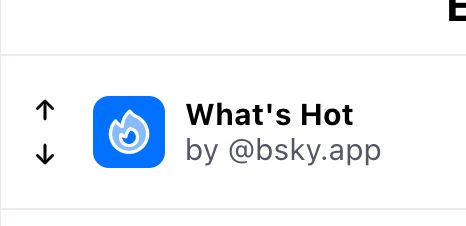 Screenshot of the "What's Hot" feed on this app