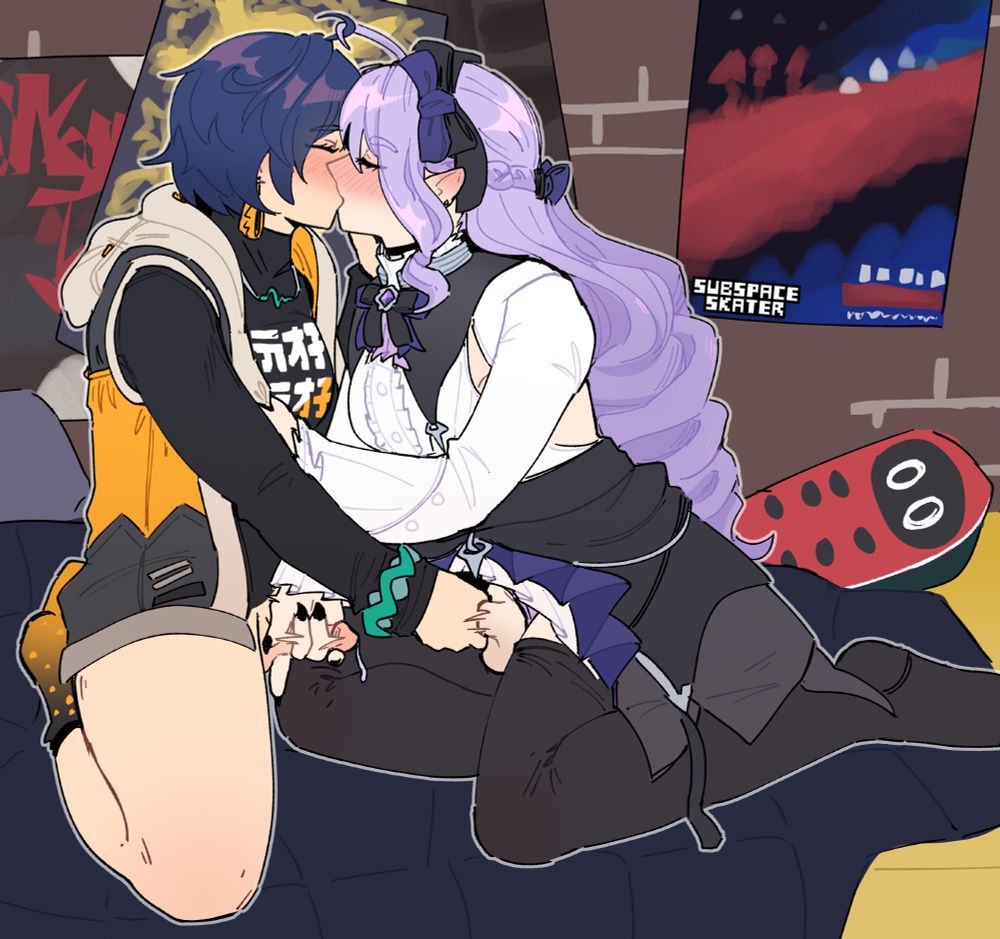art of vivian and belle jerking each other off in belle's bed