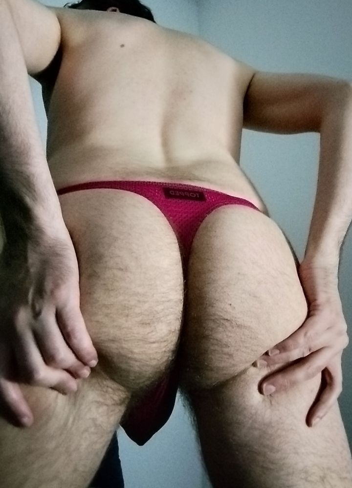 The view of my ass in the same underwear 