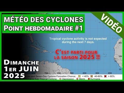 Météo des Cyclones : Point hebdomadaire du 1er juin