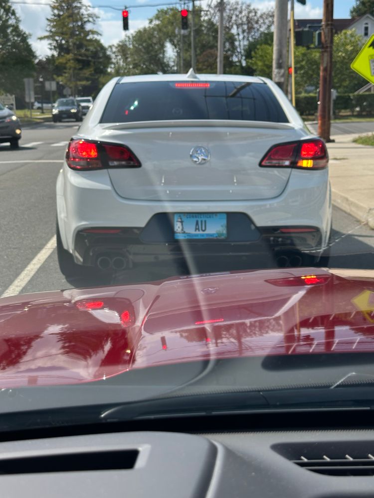 White Holden Commodore