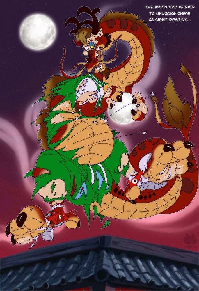 Silly human turns into noodle dragon 