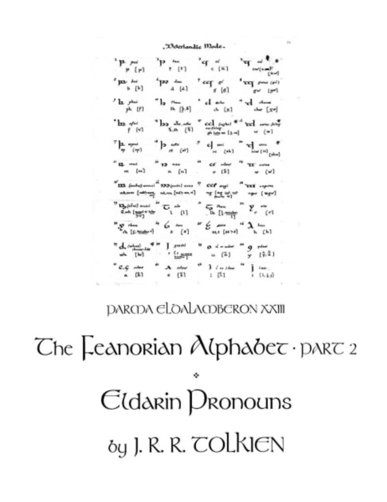 Parma Eldalamberon 23: The Feanorian Alphabet, Part 2 & Eldarin Pronouns:|Paperback