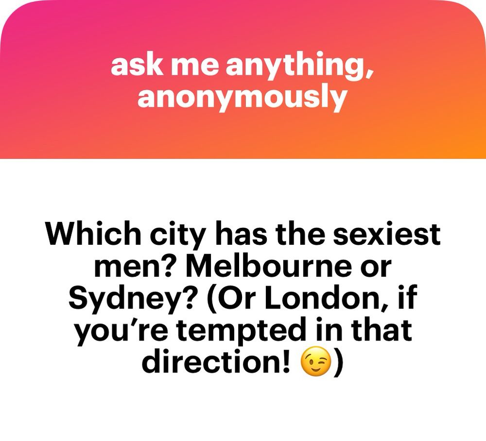 Which city has the sexiest men? Melbourne or Sydney? (Or London, if you're tempted in that direction!)