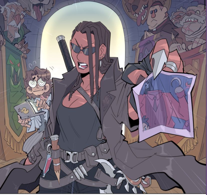A picture of Shred from the latest update of Paranatural. She has transitioned now.