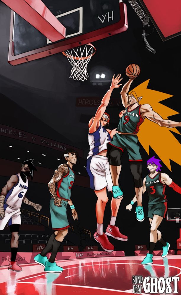 A Hero V Villain basketball game