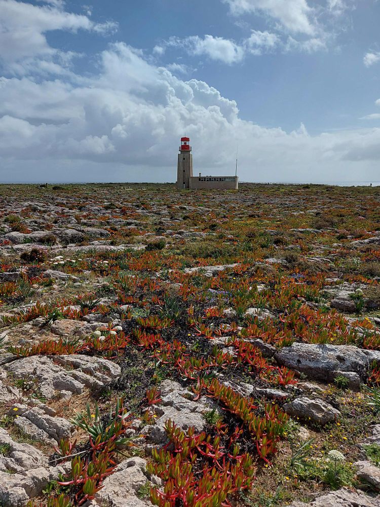 Another view of the same lighthouse in Sagres, Portugal