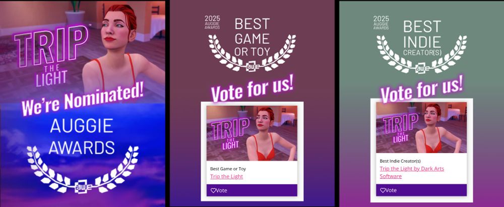 TRIP THE LIGHT. We're Nominated! Auggie Awards. 