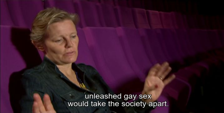 Mary Harron director of American Psycho: "(...)unleashed gay sex would take society apart."