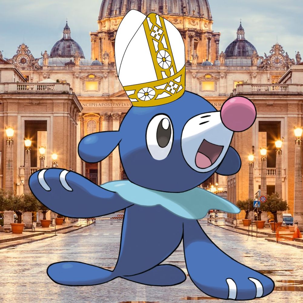 Popplio as the new pope, Pope Leo