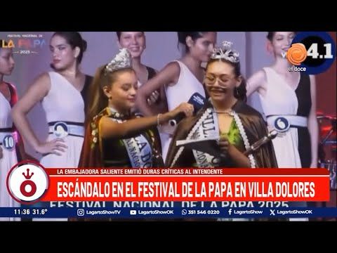 ESCÁNDALO en el FESTIVAL DE LA PAPA en Villa Dolores con duras criticas al intendente