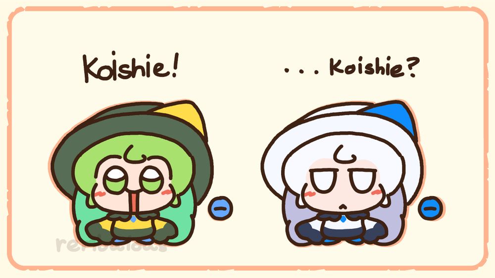 An Image featuring Koishi Komeiji and Koishi Komeiji (Spontaneous White Beauty) in the @numenoko art style.