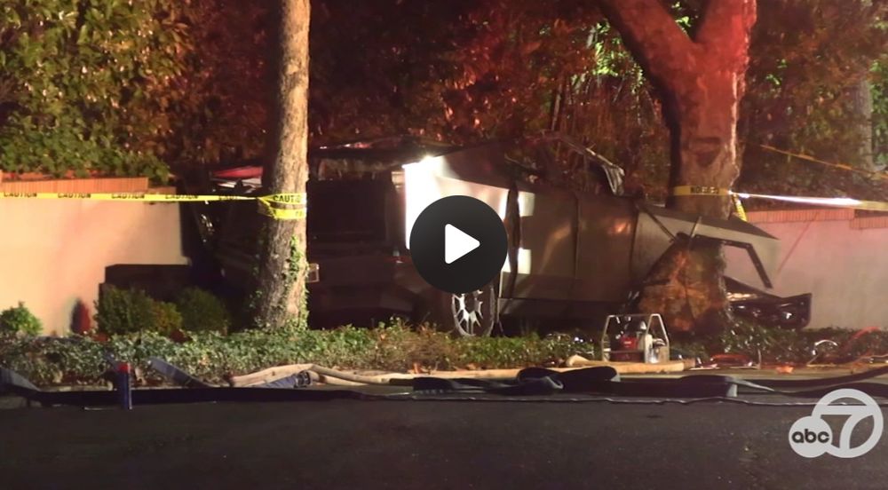 Cyber truck accident