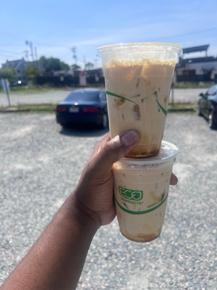 Lavender honey latte