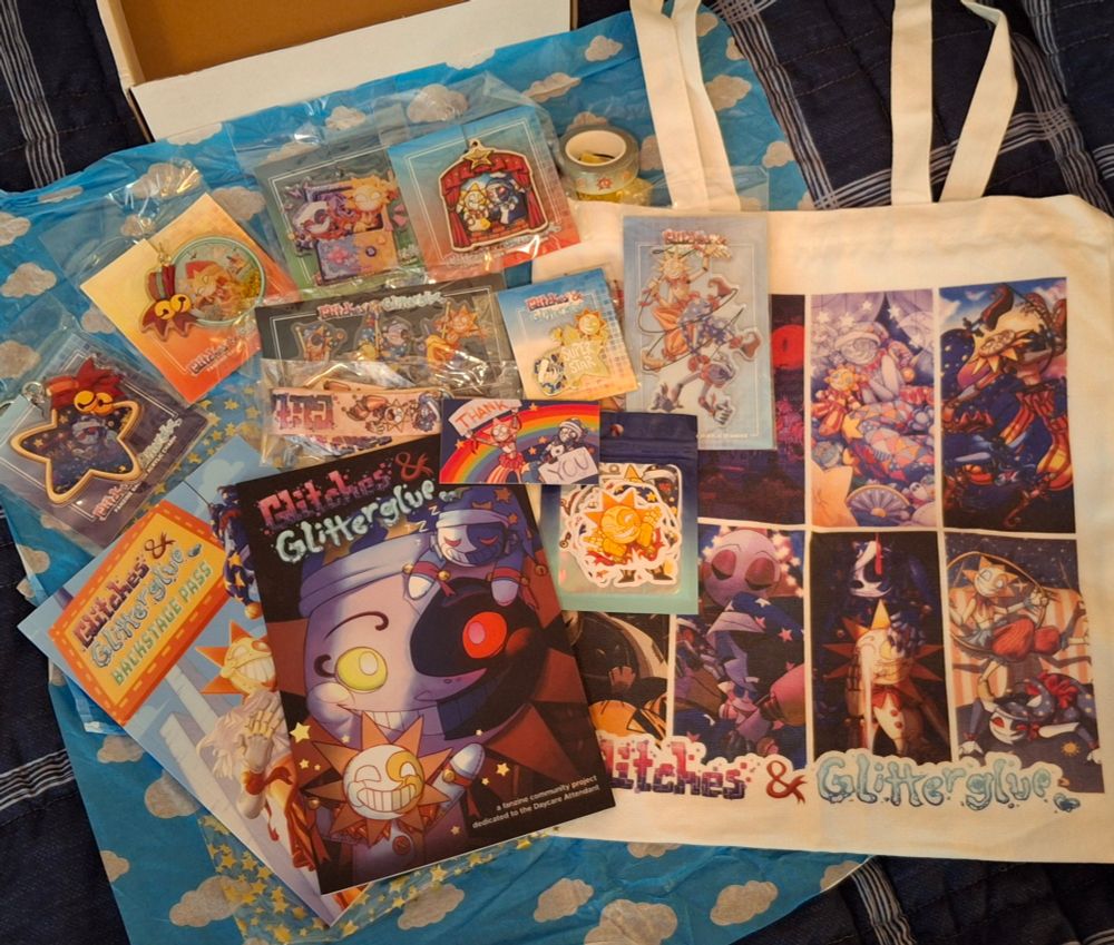 Glitches & Glitterglue fanzines and merch