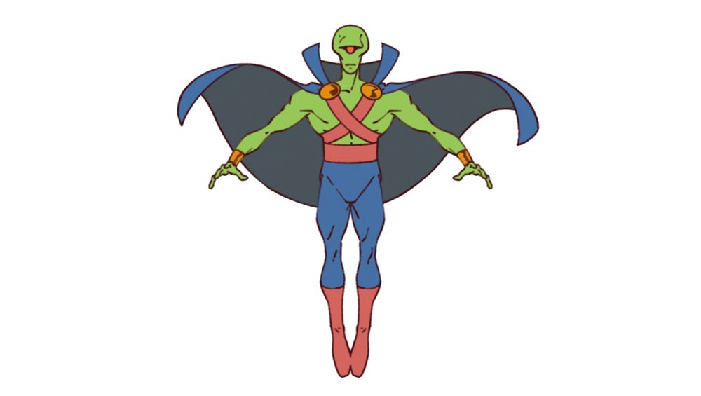 Sketch of martian manhunter.