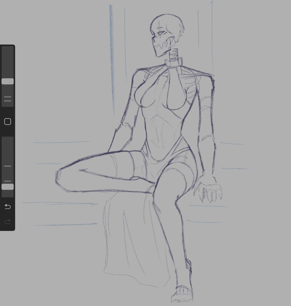 just the lines of the LF Papyrus sketch