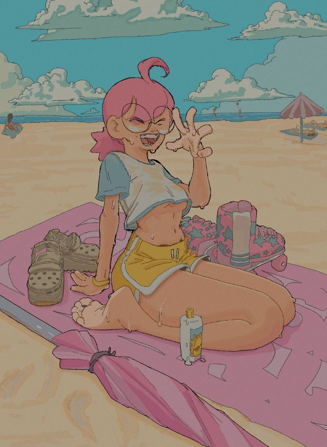 dork at the beach
