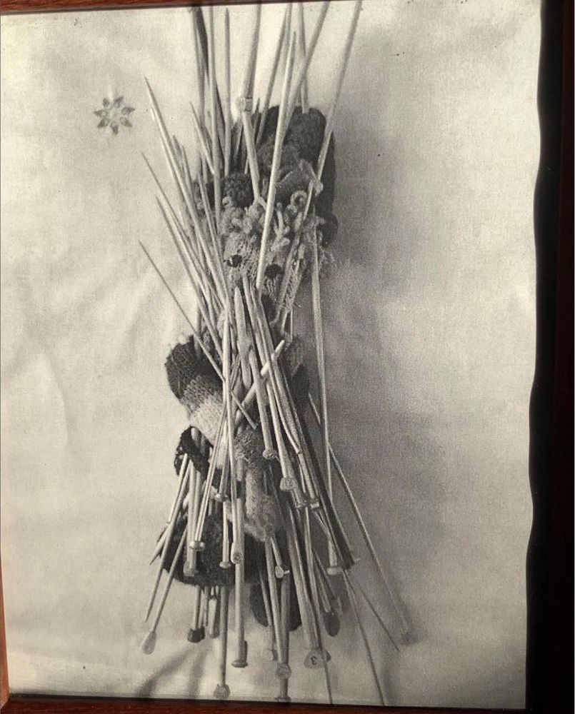 A modern voodoo doll, full of knitting needles