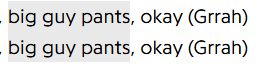 Big guy pants okay (grah) x2