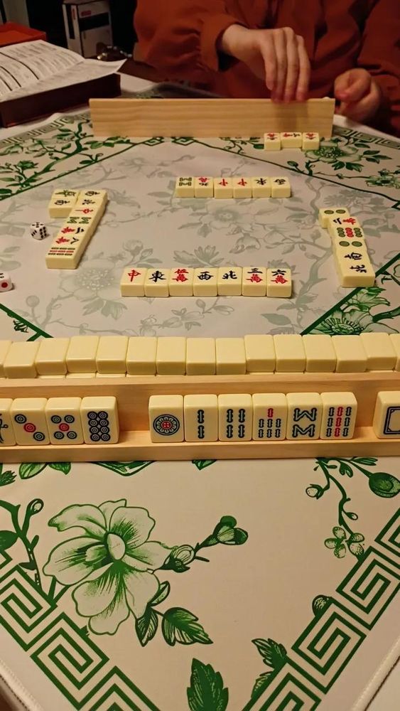 A mahjong board 