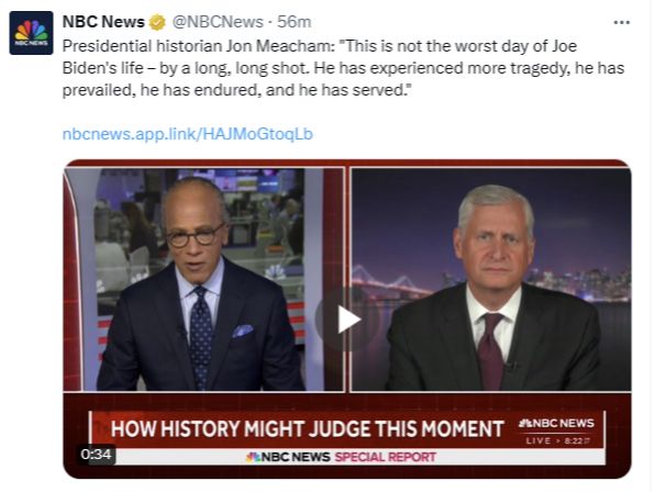 How History May Judge this moment: "This is not the worst day of Joe Biden's life..."