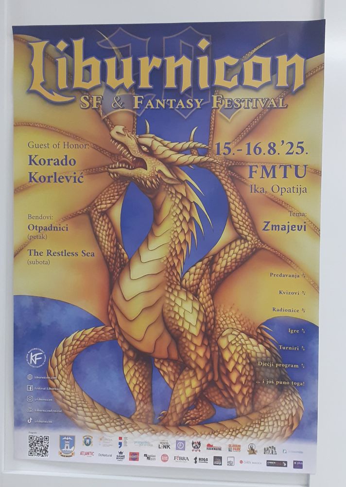 Liburnicon 2025 poster

Yes, the theme of convention are Dragons, dragons, dragons!