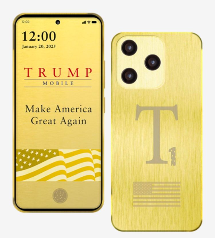 An ugly as fuck gold plated shit phone.