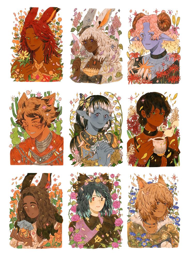 A collection of wol and oc portraits 