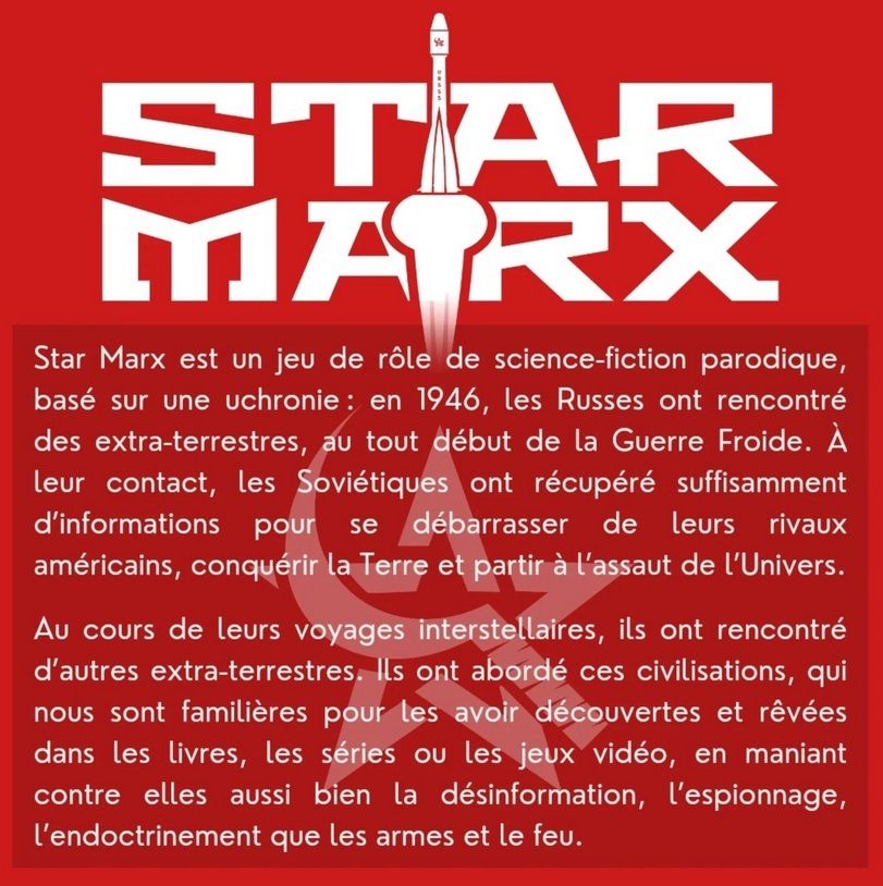 Star Marx is a parody science fiction game, based on an alternate history.