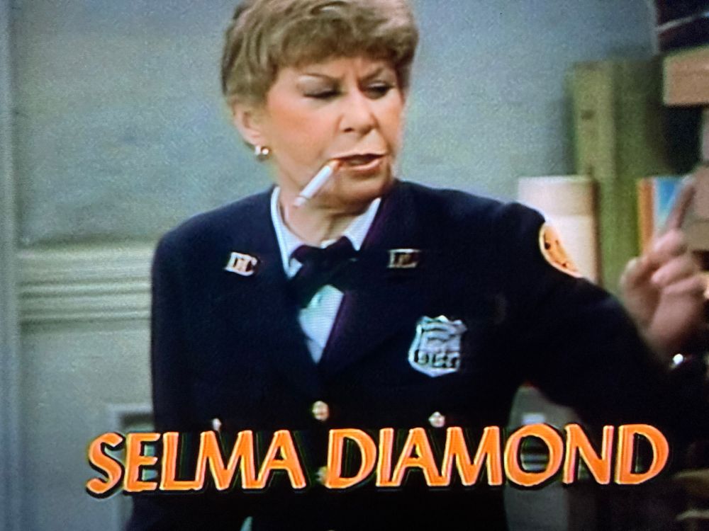 Image of Selma Diamond in the opening of Night Court