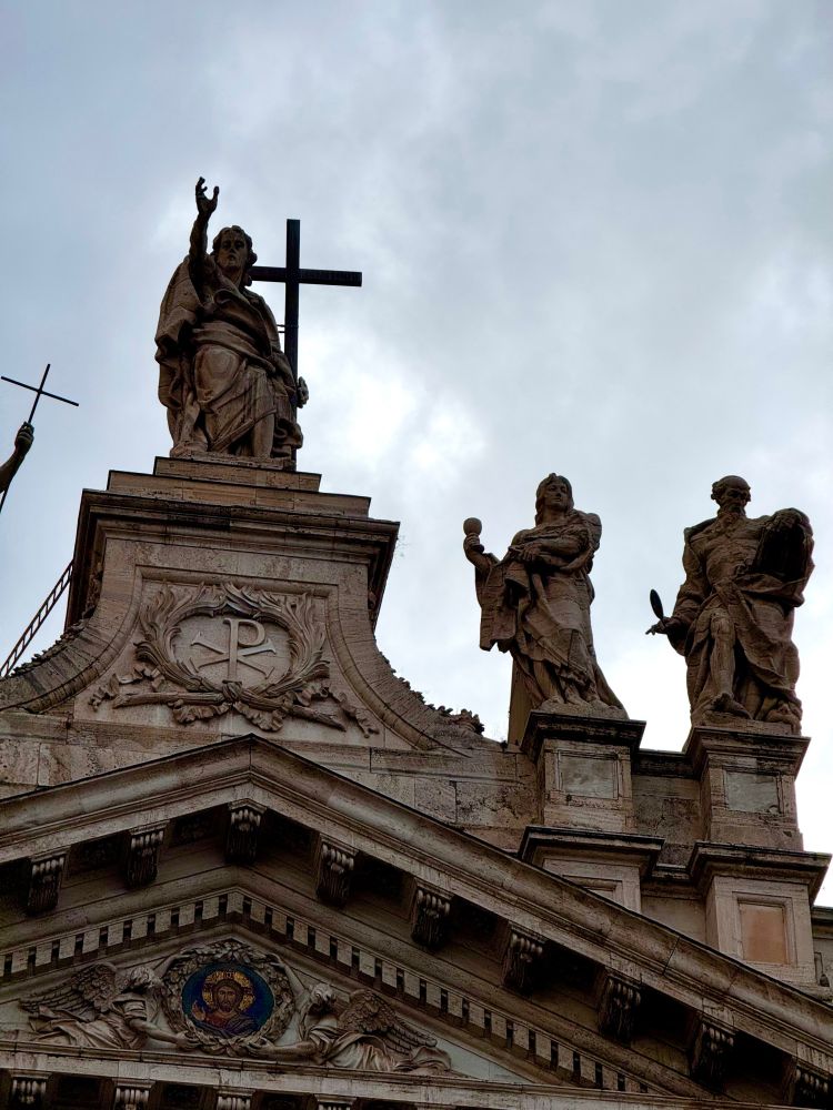 Statues at the top of St John Lateran