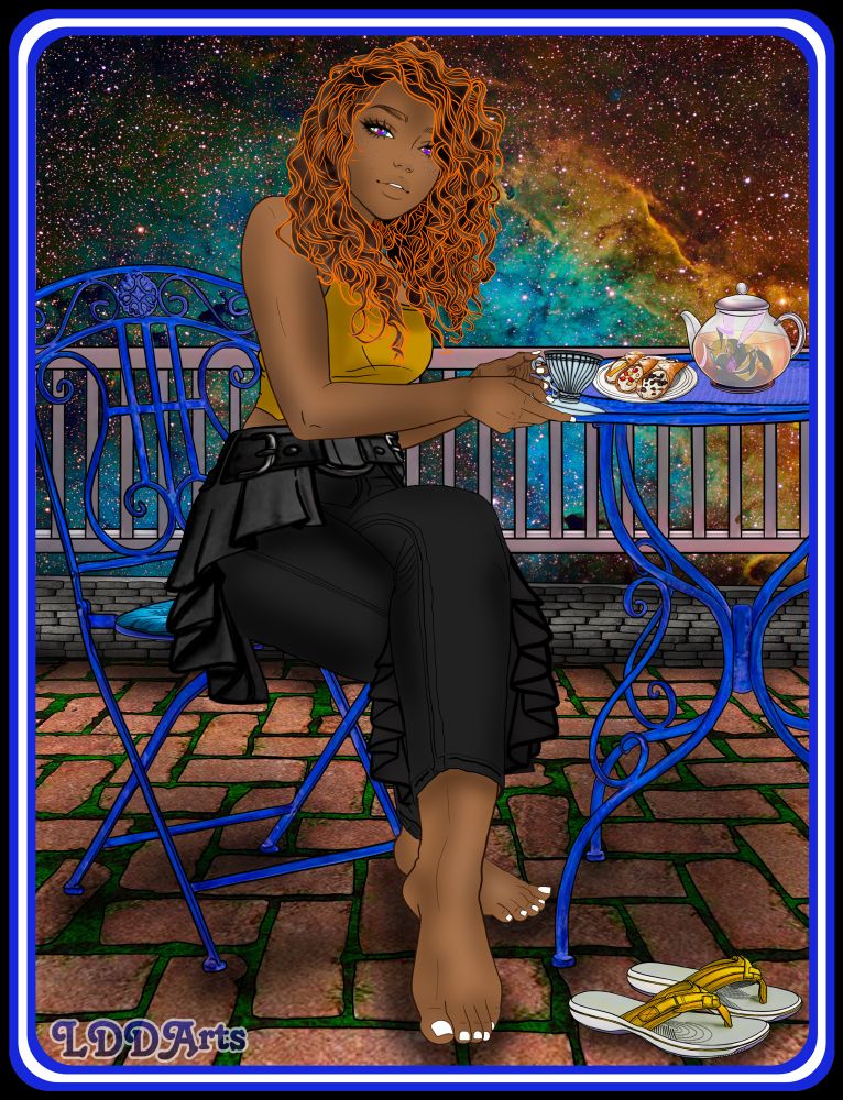 Preferred VA: Cardi B  


Heléna the King. An immortal human with a GIANT heart, and a sass for days! She's fun, and always is able to bring up the spirits of everyone around her. She was born in the mid 1990's. She lived a full life, and died in a hospital with her soul mate Lain. It just so happens, a cooky scientist was doing some science-shit at the same time. A hole got torn in the space-time continuum and Phoe-Bee's (God) energy pushed their souls back into their bodies. They were revived and now their bodies constantly regenerate to peak cellular condition. 
